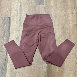 90 Degree Reflex XS High Rise Side Pocket 24" Leggings Rust Yoga Pants